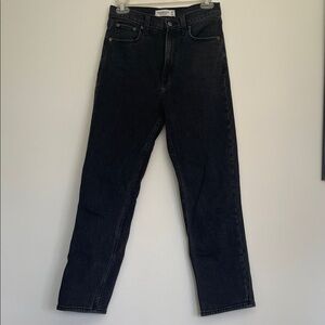 Abercrombie & Fitch Women's Black Straight Leg Jeans
